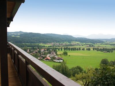 Blick in das Tal vom Balkon der Hölbinger Alm