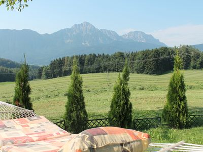 Einfach einmal die Seele mit Bergblick baumeln lassen