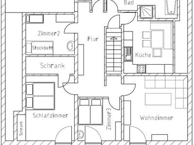 Grundriss der Ferienwohnung Högl