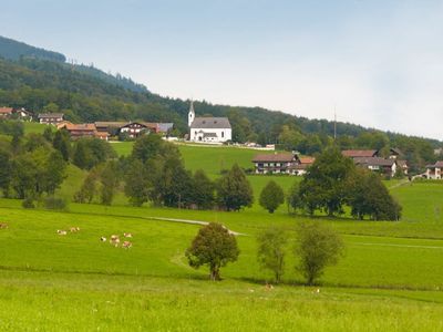 Ausblick auf das Dorf Aufham