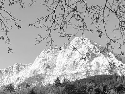 Direkter Blick auf den Hochstaufen