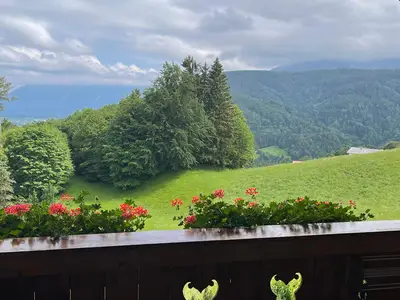 Ausblick Ferienwohnung Alpentraum