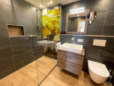 Ihre Ferienwohnung Nr. 1 - Badezimmer