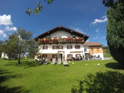 Liebevoll gepflegt und begrünt, der Hainbuchhof am Högl