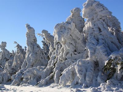 Eismonster auf dem Fichtelberg