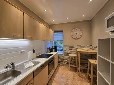 Küche komplett ausgestattet