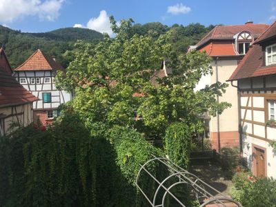 Blick vom Balkon