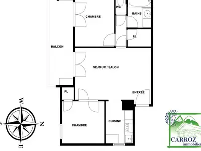Ferienwohnung für 7 Personen (52 m²) in Les Carroz-d'Arâches 3/10