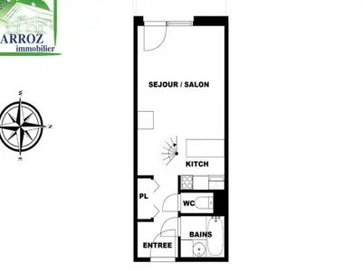 Ferienwohnung für 5 Personen (30 m²) in Les Carroz-d'Arâches 7/10