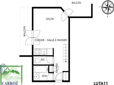 Ferienwohnung für 5 Personen (35 m²) in Les Carroz-d'Arâches 10/10