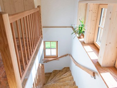 Ecologie Grundlsee, Treppe zum Obergeschoss