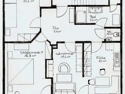 Kleeblatt - Grundriss