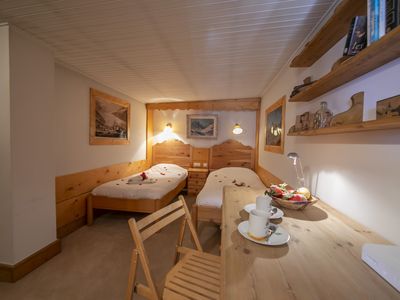 Schlafzimmer mit 2 Einzelbetten