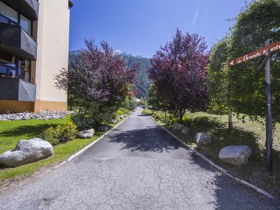 Weg zur Seilbahn Grands Montets