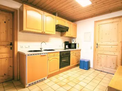 Blaue Wohnung Küche