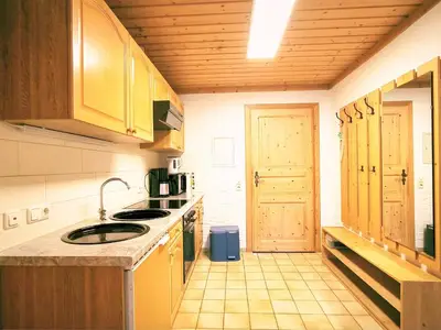 Blaue Wohnung Küche