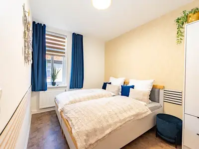 Schlafzimmer als Doppelbett gestellt
