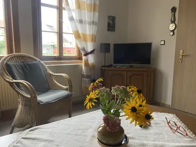 Wohnzimmer mit TV