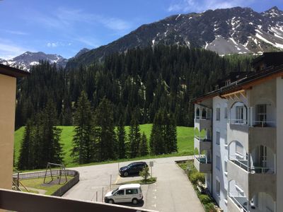 Aussicht vom Balkon immer mit viel Sonne