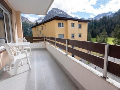 Balkon mit viel Sonne Casa Irmella 12 Arosa