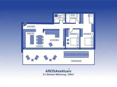 Ferienwohnung für 6 Personen (130 m²) in Arosa 9/10