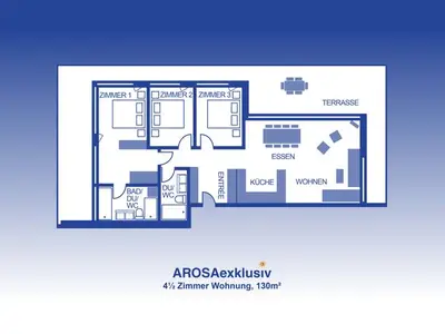 Ferienwohnung für 7 Personen (130 m²) in Arosa 9/10