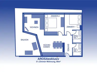 Ferienwohnung für 4 Personen (80 m²) in Arosa 7/10