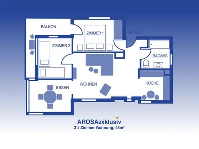 Ferienwohnung für 4 Personen (66 m²) in Arosa 2/10