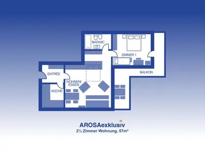 Ferienwohnung für 4 Personen (57 m²) in Arosa 2/10