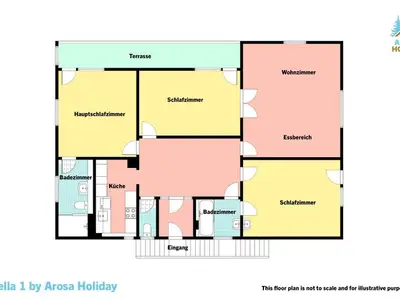Ferienwohnung für 7 Personen (60 m²) in Arosa 4/10
