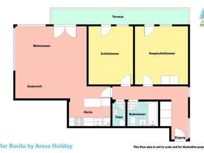 Ferienwohnung für 6 Personen (42 m²) in Arosa 4/10