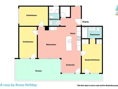 Ferienwohnung für 6 Personen (120 m²) in Arosa 4/10