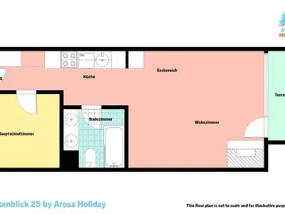 Ferienwohnung für 4 Personen (55 m²) in Arosa 10/10