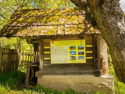 Walcherhof-Dörrhütte mit Wanderkarte