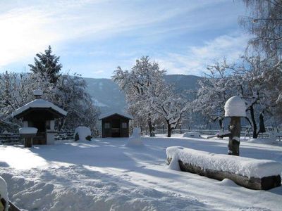 Garten im Winter