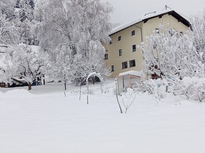 Rauthhof Pitztal Rückseite Garten