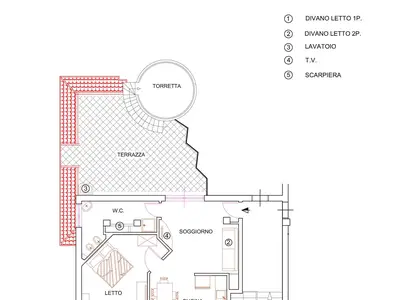 Ferienwohnung für 5 Personen (50 m²) in Ascea 8/10