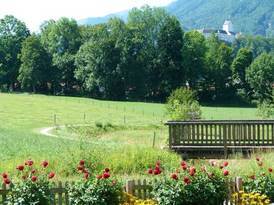 Aussicht auf Schloss Hohenaschau