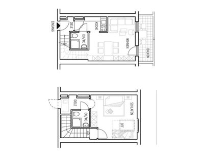 Grundrissplan der Ferienwohnung