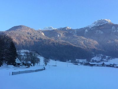 Winterblick auf die Kampenwand