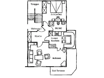 Grundrissplan Wohnung I