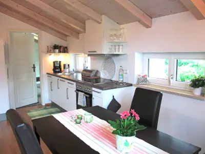 Wohnraum mit offener Küche