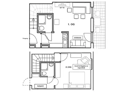 Grundriss Appartment