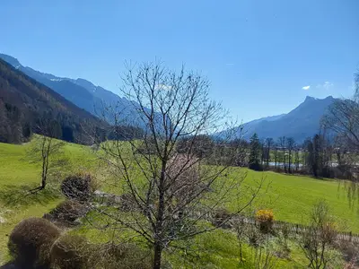 Ausblick Richtung Aschau i.Chiemgau und Badeplatz