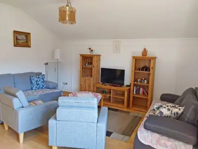 Wohnraum mit Flat-TV