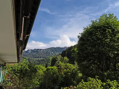 Bergblick von der Terrasse der Ferienwohnung