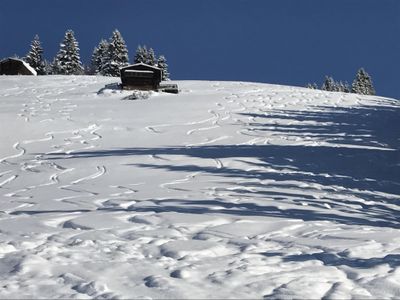 Almchalet-Zillertal-Skiabfahrt zu Haus