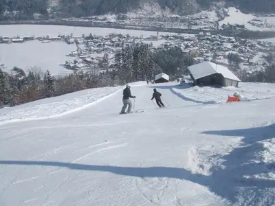 Skiabfahrt direkt am Landhaus Rieder