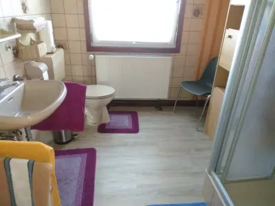 Das Badezimmer der Ferienwohnung