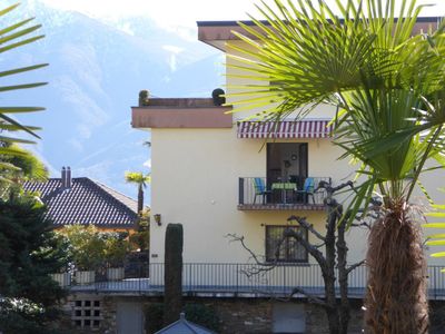 Balkon mit Abendsonne, Nordseite